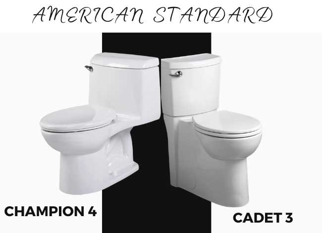 American Standard Champion 4 VS Cadet 3