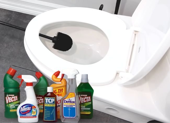 Disinfectant for cleaning toilet bowl