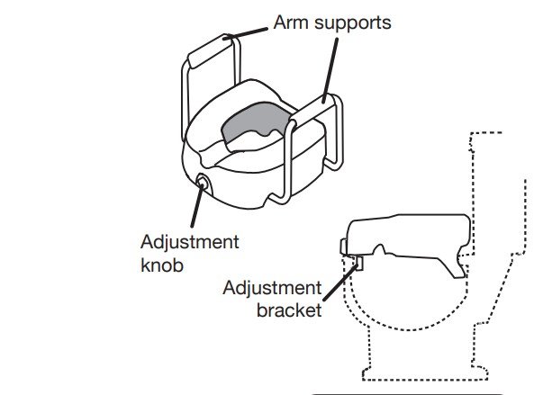 install a handicap toilet seat 