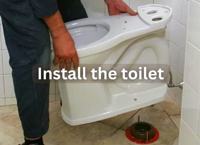 Install the toilet