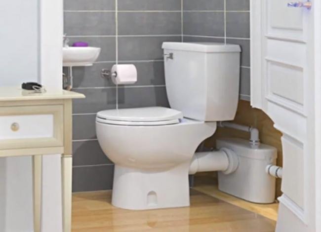 Installation of the Upflush toilet