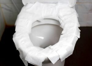 Paper toilet lid cover