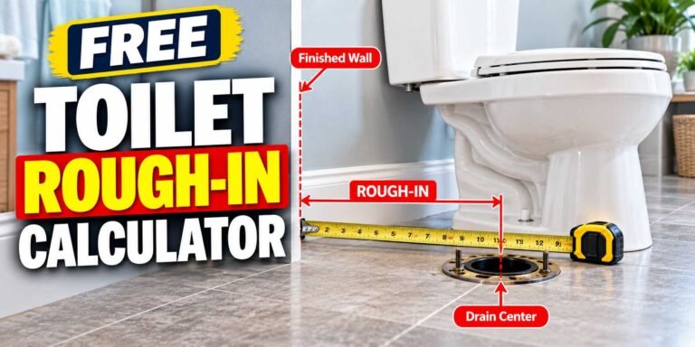 Toilet Rough-In Calculator