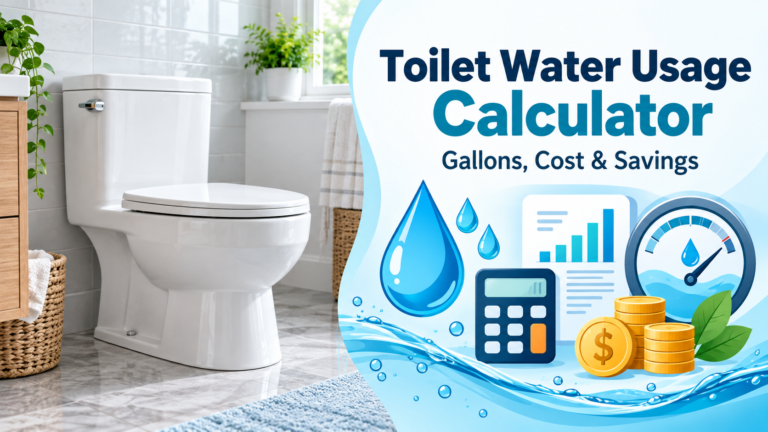 Toilet Water Usage Calculator
