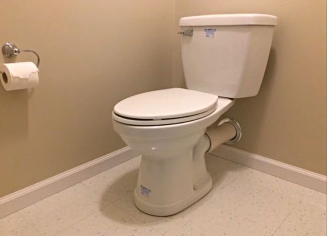 Upflush toilet working process