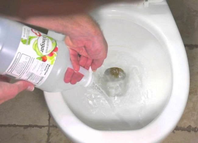 Using hard water for cleaning toilet