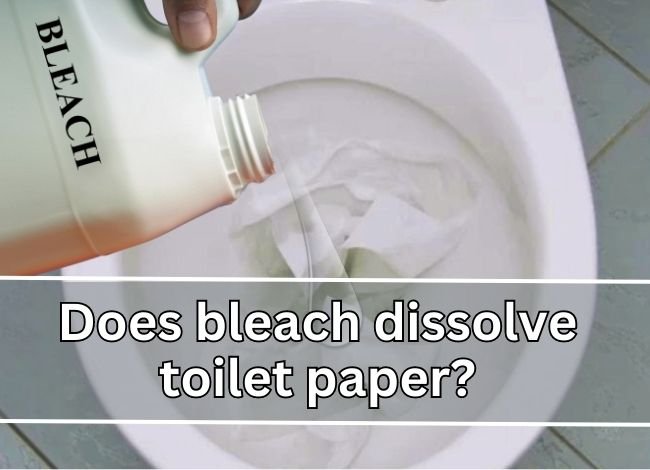 Why doesn't bleach dissolve toilet paper