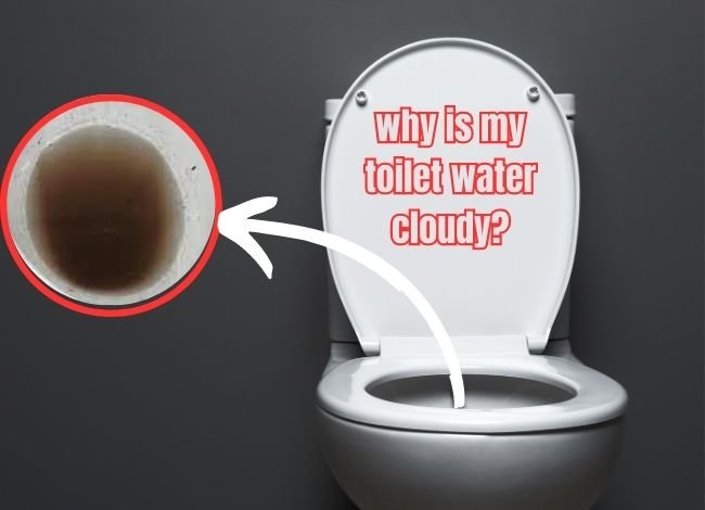 Cloudy water in the toilet